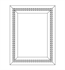 Topex A22-3002 Brillante Rectangular Framed Mirror in Glossy White with Gold Finish