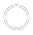 Topex A34-PS Ruby Swarovski Handwork Circular Framed Mirror in Glossy Black