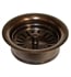 Native Trails DR340-SC 4 1/2" Basket Strainer with Disposal Trim for Kitchen/Bar & Prep Sinks in Solid Copper