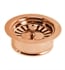 Native Trails DR340-PSC 4 1/2" Basket Strainer with Disposal Trim for Kitchen/Bar & Prep Sinks in Polished Copper