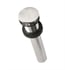 Native Trails DR130-PN 1 1/2" Push to Seal Dome Drain in Polished Nickel