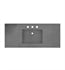 Native Trails NSVNT48-S Palomar 48 1/2" Rectangular NativeStone Vanity Top with Integrated Sink in Slate