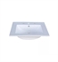 Sagehill RC2418-W Lincoln Street 23 5/8" Single Bowl Ceramic Vanity Counter Top with Integrated Sink in White