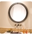 Native Trails MR708 Asana 31" Wrought Iron Framed Round Wall Mirror in Black