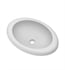 Native Trails NSL2115-P Cuyama 21" Single Bowl NativeStone Drop-In Oval Bathroom Sink in Pearl