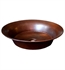 Native Trails CPS271 Maestro Bajo 16 1/4" Single Bowl Hand Hammered Round Vessel Bathroom Sink in Antique Copper
