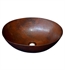 Native Trails CPS269 Maestro 17 1/4" Single Bowl Hand Hammered Oval Vessel Bathroom Sink in Antique Copper
