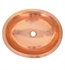 Native Trails CPS468 Classic 19" Single Bowl Hand Hammered Undermount Oval Bathroom Sink in Polished Copper