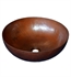 Native Trails CPS263 Maestro 16" Single Bowl Hand Hammered Round Vessel Bathroom Sink in Antique Copper