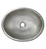 Native Trails CPS540 Rolled Classic 18 1/2" Single Bowl Hand Hammered Drop-In Oval Bathroom Sink in Brushed Nickel