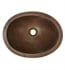 Native Trails CPS238 Baby Classic 15 3/4" Single Bowl Hand Hammered Undermount Oval Bathroom Sink in Antique Copper