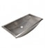Native Trails CPS500 Trough 30" Single Bowl Hand Hammered Drop-In/Undermount Rectangular Bathroom Sink in Brushed Nickel