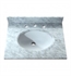 Avanity WINDSOR-SUT25CWWindsor 25 3/4" Rectangular Marble Vanity Top with Cut-Out for Oval Undermount Sink in Carrera White