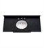 Avanity WINDSOR-SUT49BK Windsor 49 5/8" Rectangular Granite Vanity Top with Cut-Out for Oval Undermount Sink in Black