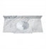 Avanity WINDSOR-SUT49CW Windsor 49 5/8" Rectangular Marble Vanity Top with Cut-Out for Oval Undermount Sink in Carrera White