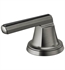 Brizo HL5397-SLBC Levoir Wall Mount Low Lever Handle Kit for Widespread Faucet with Black Crystal in Luxe Steel