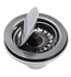 Nantucket NS35LCC-CH 4 1/2" Stainless Steel Flip-Top Crumb Cup Kitchen Drain