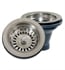 Nantucket NS35L-EXT 3 1/2" Stainless Steel Basket Strainer Kitchen Drain for Fireclay Sinks in Brushed Satin