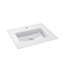 [DISCONTINUED]  Robern 22" White Glass Vanity Top with Integrated Sink - Single Hole Faucet Mount