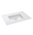 Robern TS31UCN21-1 31" x 22" Glass Vanity Top with Single Hole Center Integrated Sink in White