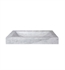 Ryvyr SVT240WT 24'' White Carrera Marble Stone Vanity Top with Integrated Bowl