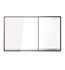 Geberit 115.640 Sigma60 8 3/4" Glass Dual Flush Plates for 2 x 4 and 2 x 6 Installation in White/Polished Chrome