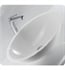 Topex LV-209 White Solid Glass Oval Vessel Bathroom Sink
