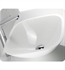 Topex LV-210 White Solid Glass Square Vessel Bathroom Sink