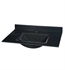 Ryvyr GST310BK 31'' Single Vanity Top with Integral Rectangular Sink and Single Faucet Hole in Black