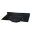 Ryvyr GST370BK 37'' Single Vanity Top with Integral Rectangular Sink and Single Faucet Hole in Black