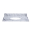 Ryvyr MAUT250WT 25" Marble Vanity Top for Oval Undermount Sink in White
