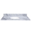 Ryvyr MAUT490WT 49" Marble Vanity Top for Oval Undermount Sink in White