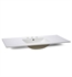 Ryvyr CST490WT-3 49'' Vitreous China Vanity Top with Integrated Sink and 8" Widespread Faucet Holes in White