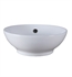 Ryvyr CVE160RD 16 1/8" Single Basin Round Vessel Bathroom Sink with Overflow in White