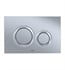 TOTO YT930#MS 9 5/8" Basic Round Dual Button Push Plate in Matte Silver