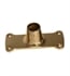 Barclay 300-PB 5" Jumbo Rectangular Die Cast Flanges in Polished Brass