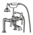 Barclay 4601-PL-CP 13" Three Handle Deck Mount Tub Filler with Handshower in Polished Chrome