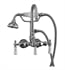 Barclay 4022-PL-CP 12" Three Handle Wall Mount Clawfoot Tub Faucet With Handshower in Polished Chrome
