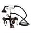 Barclay 4602-PL-ORB 11" Three Handle Wall Mount Tub Filler with Handshower in Oil Rubbed Bronze