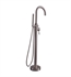 Barclay 7913-BN Burney 46" One Handle Freestanding Thermostatic Tub Filler with Hand Shower in Brushed Nickel
