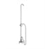 Barclay 4023-PL-CP 12" Three Handle Wall Mount Acrylic Tub Filler with Showerhead and Riser in Polished Chrome