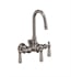 Barclay 4001-PL-CP 12" Three Handle Wall Mount Clawfoot Tub Filler with Diverter in Polished Chrome