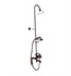 Barclay 4064-MC-ORB 75" Three Handle Deck Mount Tub Filler with Handshower and Showerhead in Oil Rubbed Bronze