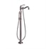 Barclay 7932-BN Lamar 38 1/2" One Handle Freestanding Tub Filler with Hand Shower in Brushed Nickel