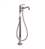 Barclay 7932-PN Lamar 38 1/2" One Handle Freestanding Tub Filler with Hand Shower in Polished Nickel