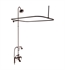 Barclay 4063-PL-ORB 48" Three Lever Handle Wall Mount Tub Filler with Shower Curtain Rod in Oil Rubbed Bronze
