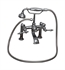 Barclay 4603-ML-CP 13" Three Handle Deck Mount Tub Filler with Handshower in Polished Chrome