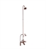 Barclay 4062-MC-ORB 75" Three Handle Deck Mounted Tub Filler with Handshower and Showerhead in Oil Rubbed Bronze