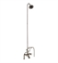 Barclay 4062-MC-PN 75" Three Handle Deck Mounted Tub Filler with Handshower and Showerhead in Polished Nickel