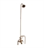 Barclay 4062-PL-PB 75" Three Handle Deck Mounted Tub Filler with Handshower and Showerhead in Polished Brass